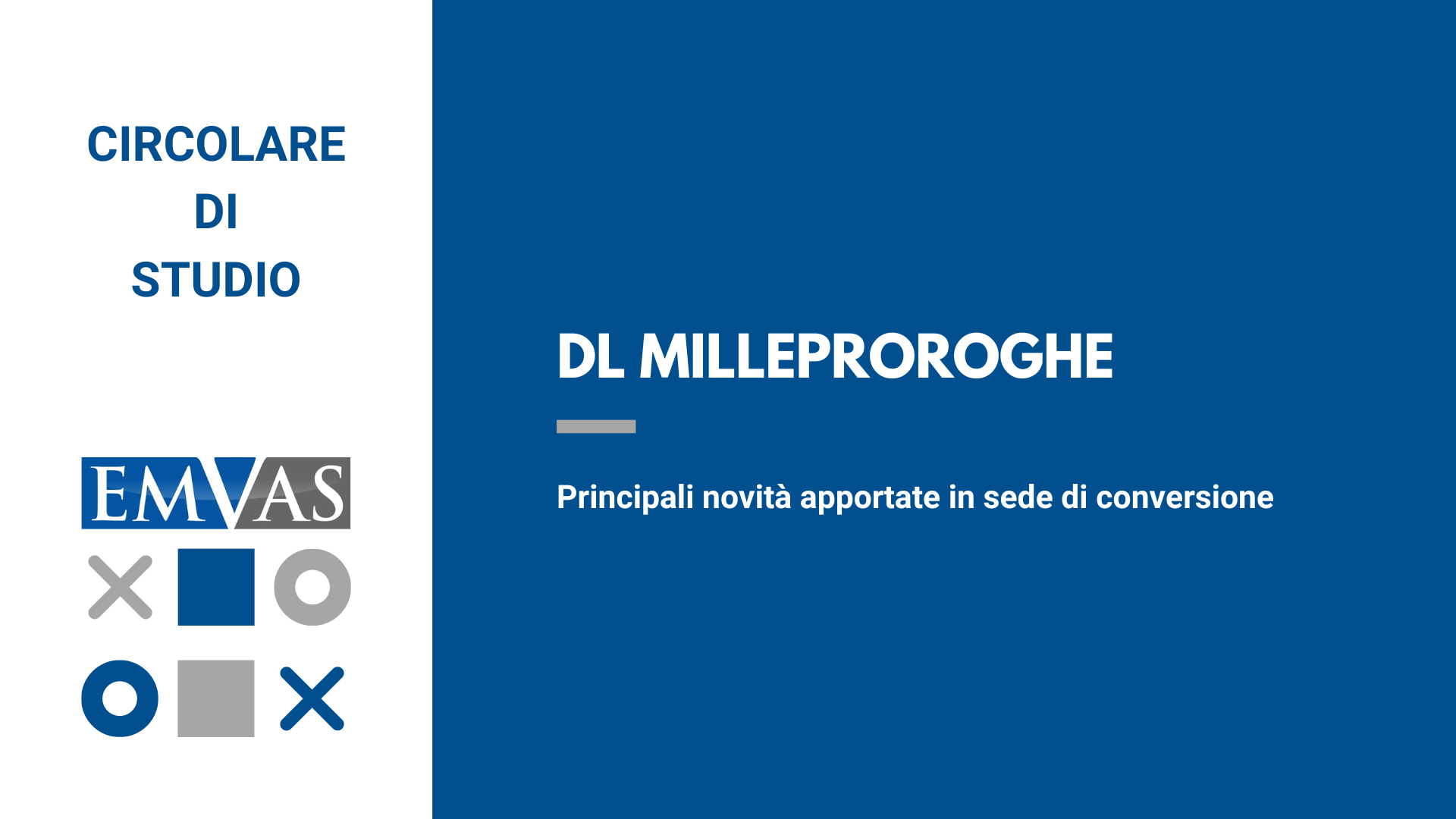 MILLEPROROGHE